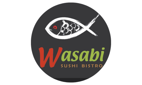 Wasabi Sushi brand logo for the San Antonio, TX 78230 location.